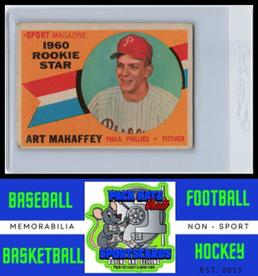 1960 Topps #138 Art Mahaffey VG