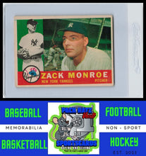 Load image into Gallery viewer, 1960 Topps #329 Zack Monroe VG