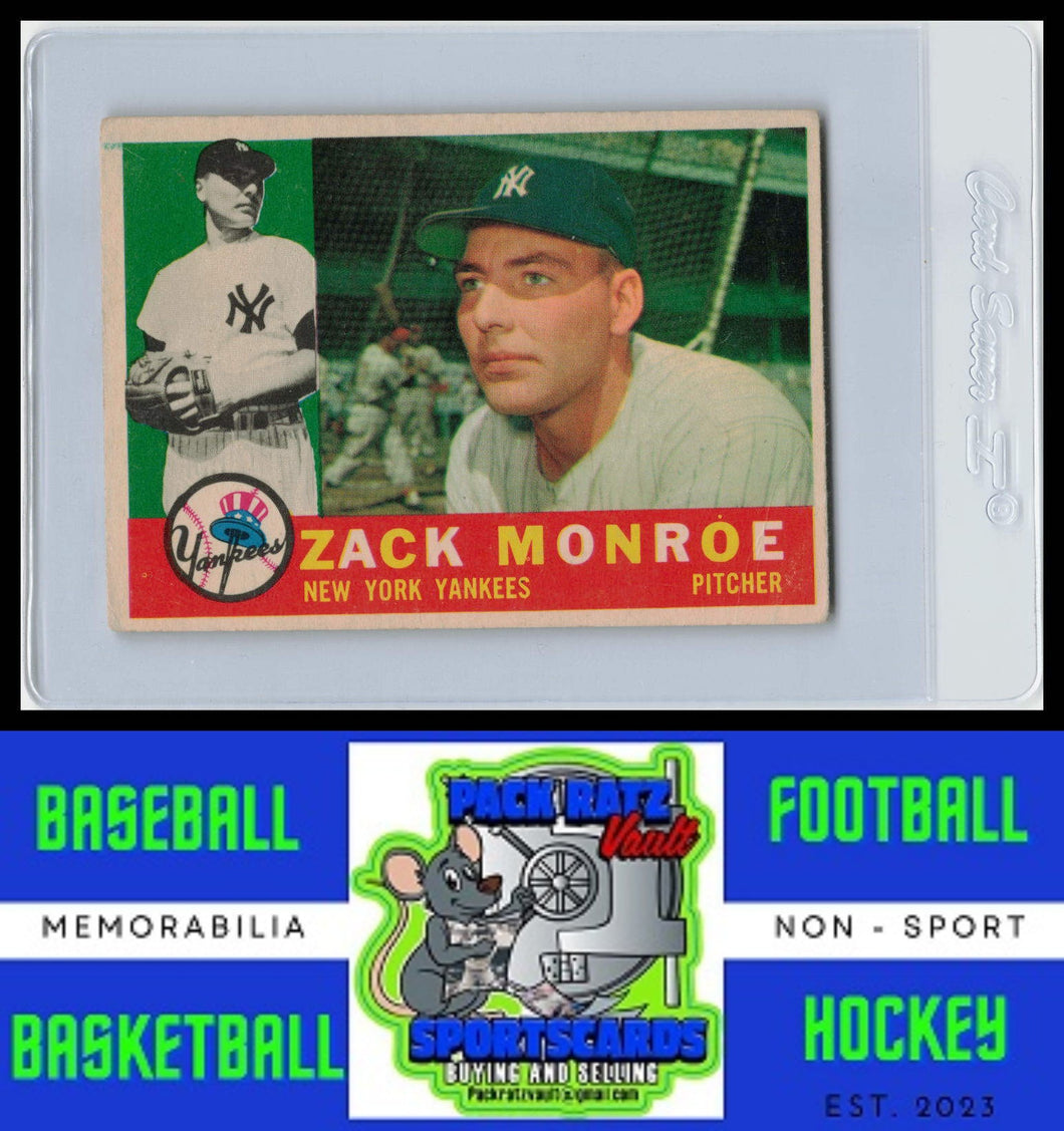 1960 Topps #329 Zack Monroe VG