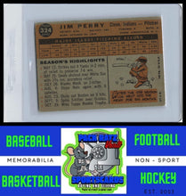 Load image into Gallery viewer, 1960 Topps #324 Jim Perry VG