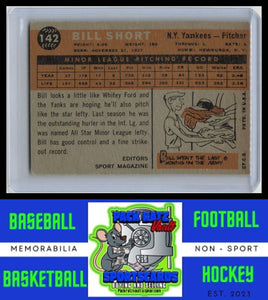 1960 Topps #142 Bill Short VG