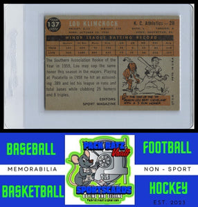 1960 Topps #137 Lou Klimchock VG