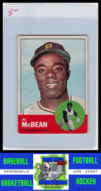 1963 Topps #387b Al McBean Orange 