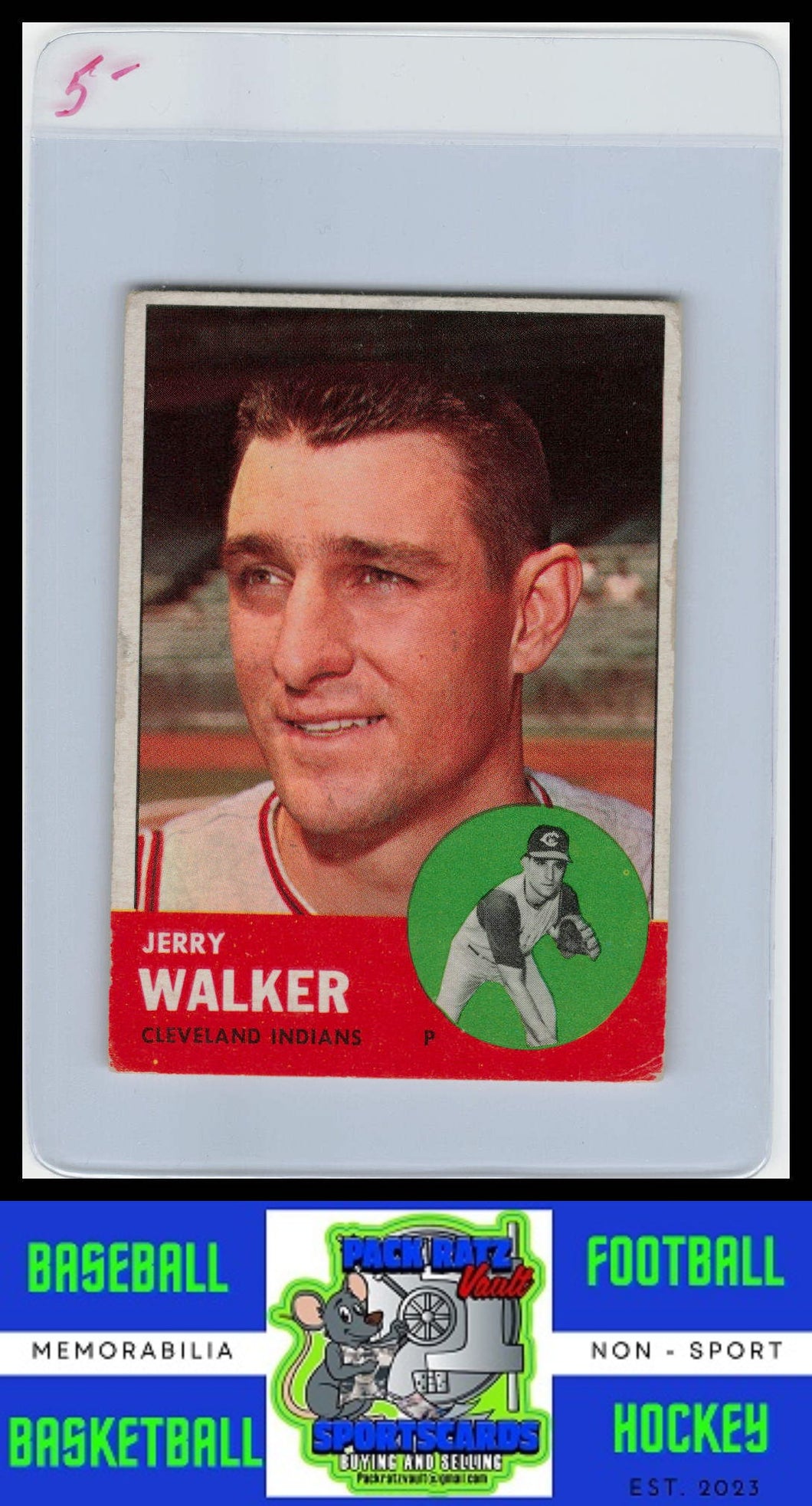 1963 Topps #413 Jerry Walker VG