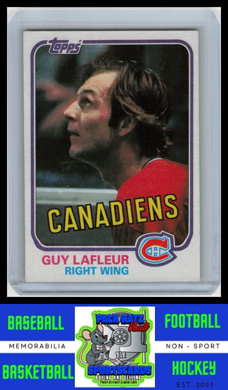 1981 Topps #19 Guy Lafleur VG