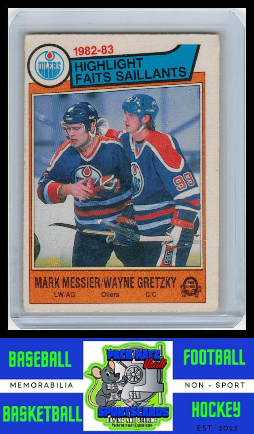 1983 O-PEE-CHEE #23 Messier / Gretzky Highlight VG