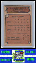 Load image into Gallery viewer, 1974 Topps #211 Quarterfinals (Bruins vs. Maple Leafs) VG