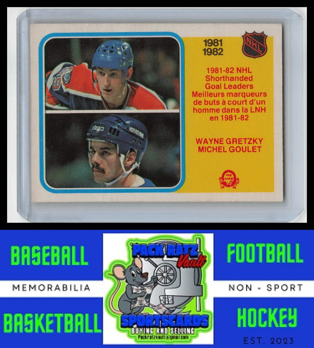 1982 O-PEE-CHEE #237 Gretzky / Goulet Leaders VG