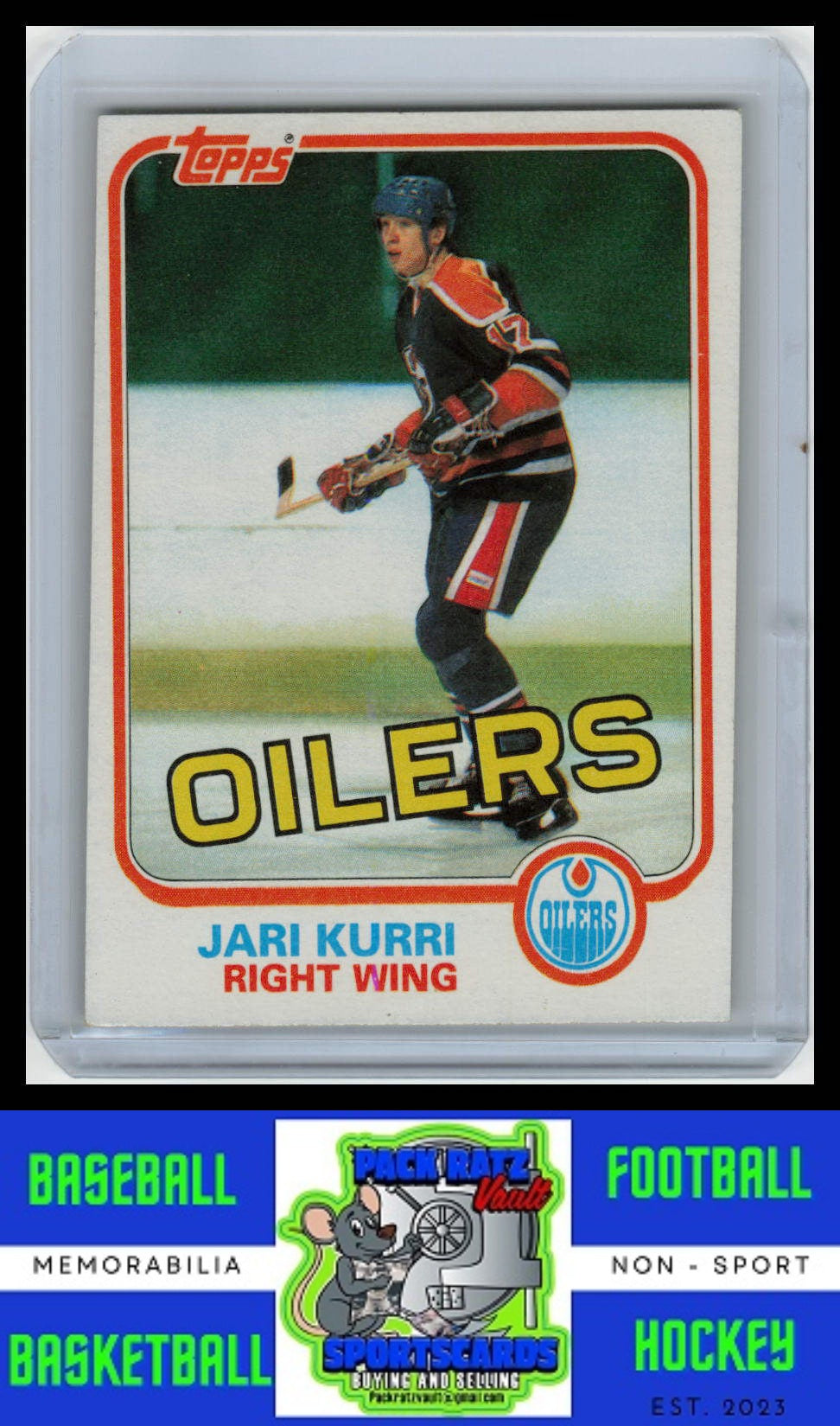 1981 Topps #18 Jari Kurri VG