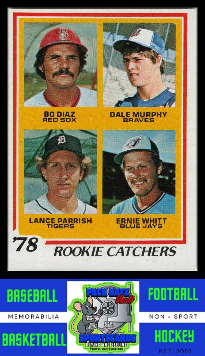 1978 Topps #708 Diaz / Murphy / Parrish / Whitt RC Rookie Catchers VG