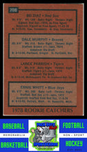 Load image into Gallery viewer, 1978 Topps #708 Diaz / Murphy / Parrish / Whitt RC Rookie Catchers VG