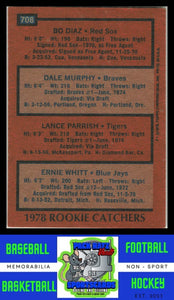 1978 Topps #708 Diaz / Murphy / Parrish / Whitt RC Rookie Catchers VG