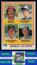 Load image into Gallery viewer, 1978 Topps #708 Diaz / Murphy / Parrish / Whitt RC Rookie Catchers VG