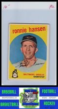 Load image into Gallery viewer, 1959 Topps #444 Ronnie Hansen VG