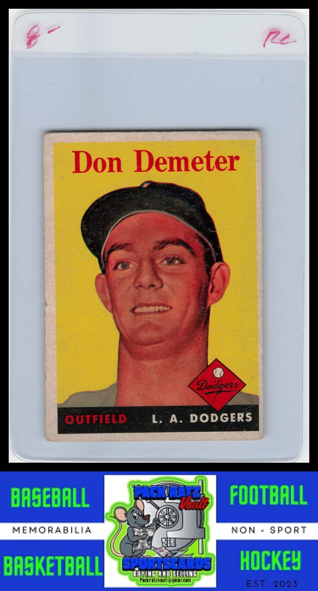 1958 Topps #244 Don Demeter VG