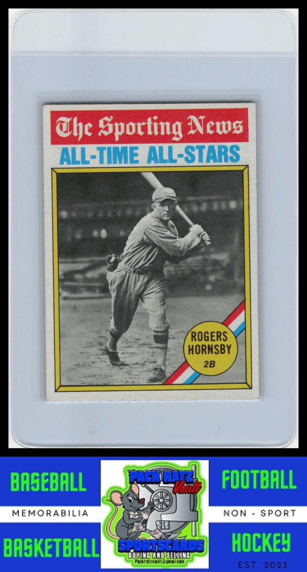 1976 Topps #342 Rogers Hornsby VG