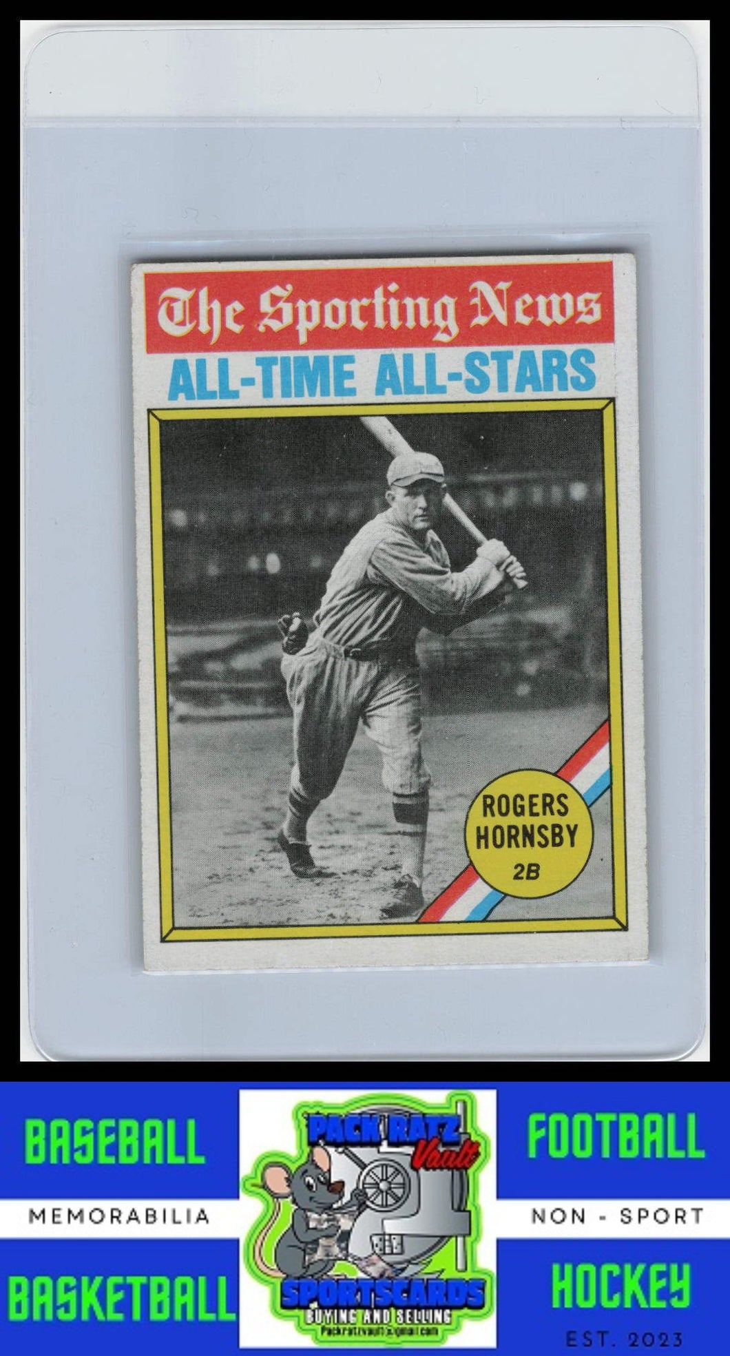 1976 Topps #342 Rogers Hornsby VG