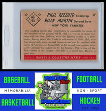 Load image into Gallery viewer, 1953 Bowman Color #93 Billy Martin / Phil Rizzuto CPC VG / Crease Upper left