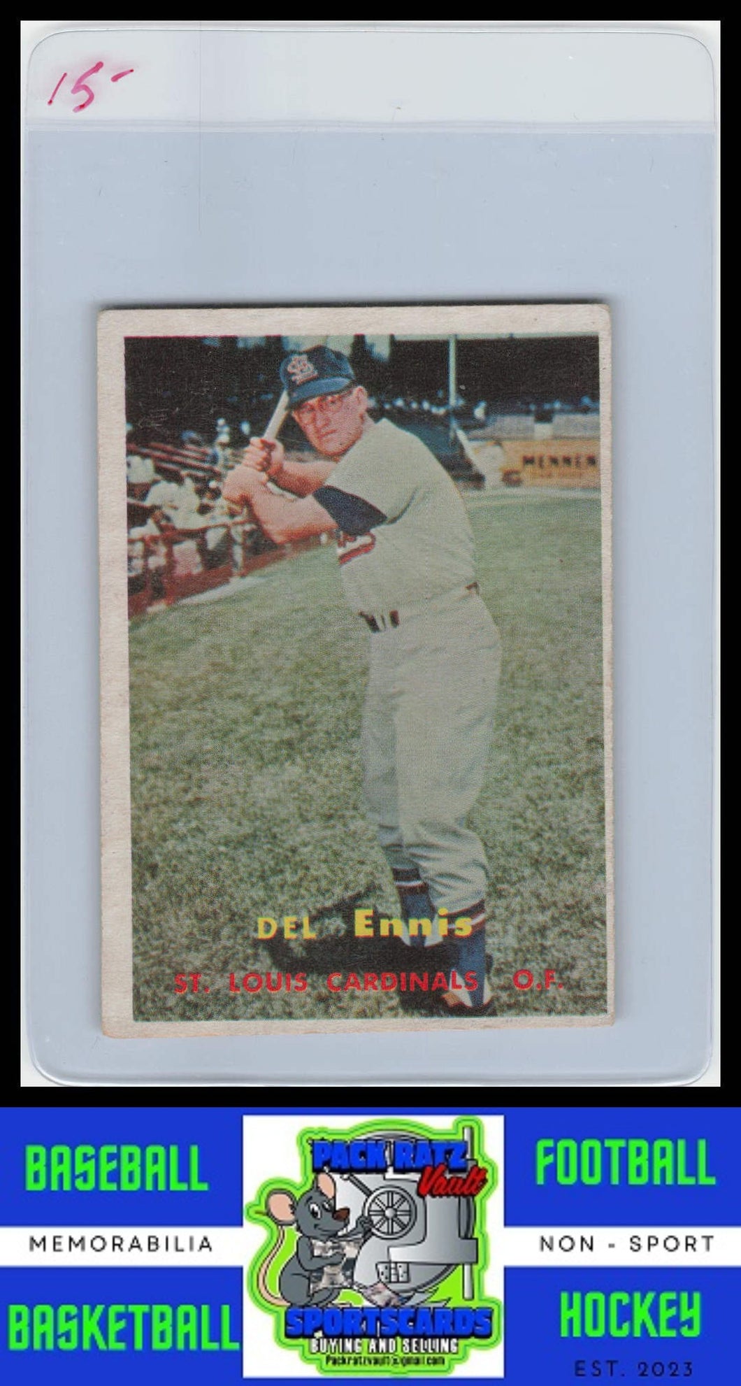 1957 Topps #260 Del Ennis VG