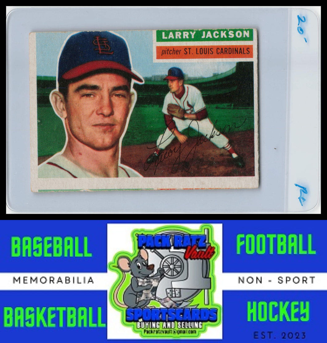 1956 Topps #119a Larry Jackson White Back VG