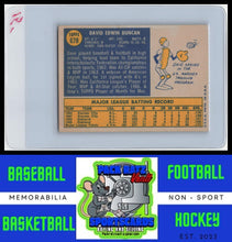 Load image into Gallery viewer, 1970 Topps #678 Dave Duncan VG