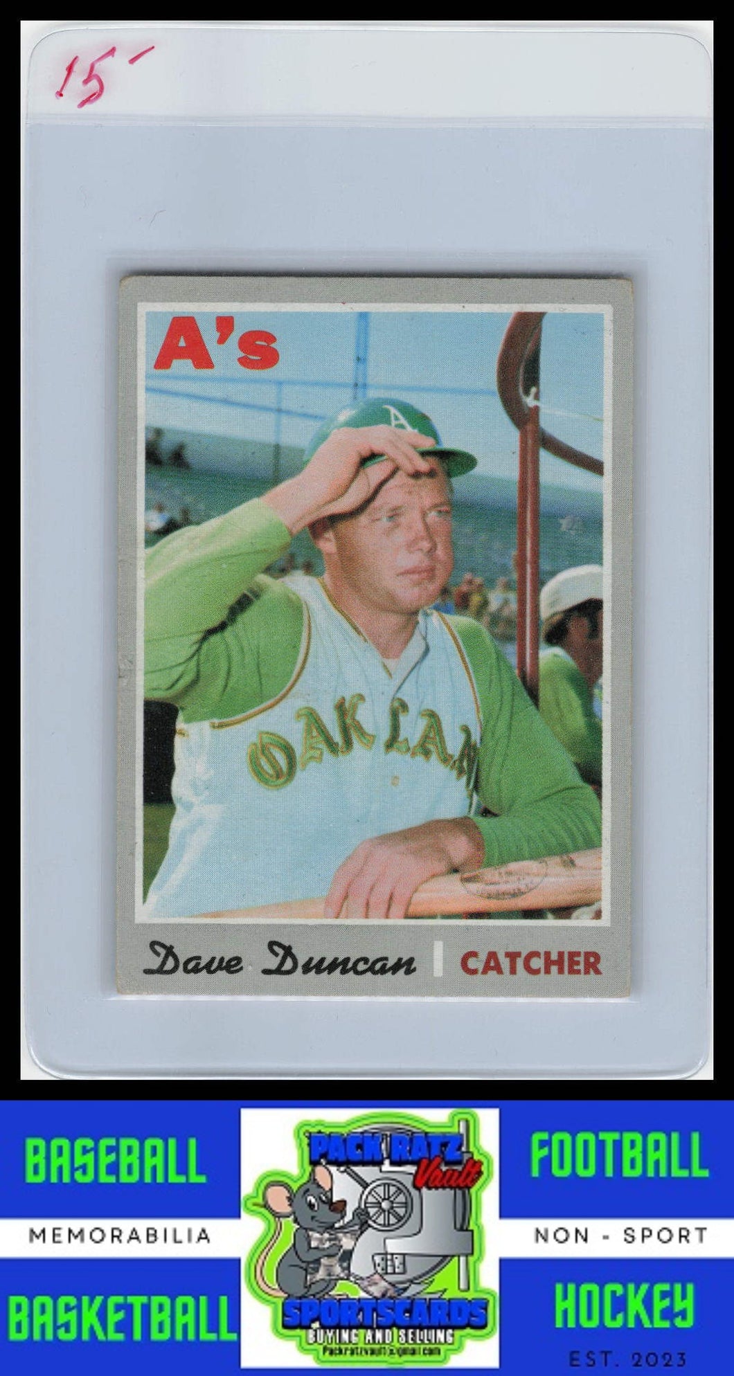 1970 Topps #678 Dave Duncan VG