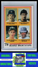 Load image into Gallery viewer, 1978 Topps #707 1978 Klutts / Molitor / Trammell / Washington Rookie Shortstops VG