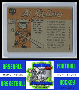 1960 Topps #561 Al Kaline VG / Crease Upper Right