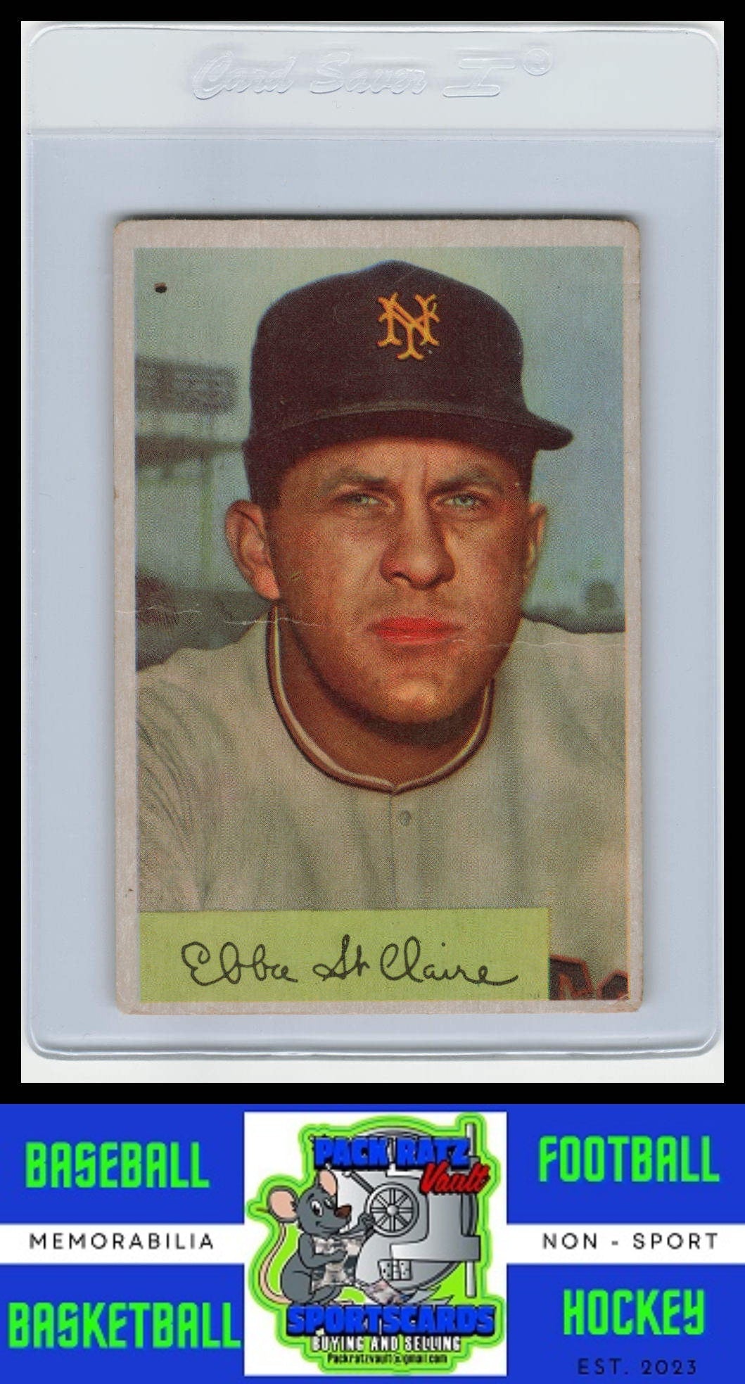 1954 Bowman #128 Ebba St. Claire VG