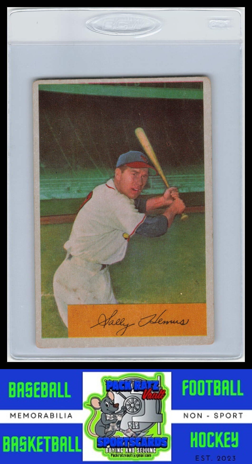 1954 Bowman #94a Solly Hemus VG