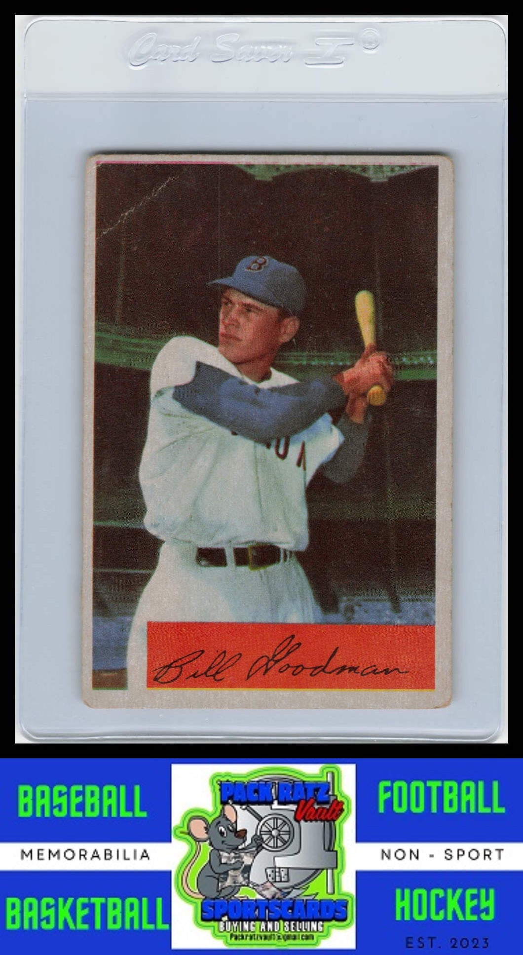 1954 Bowman #82b Billy Goodman VG / Crease Upper Left