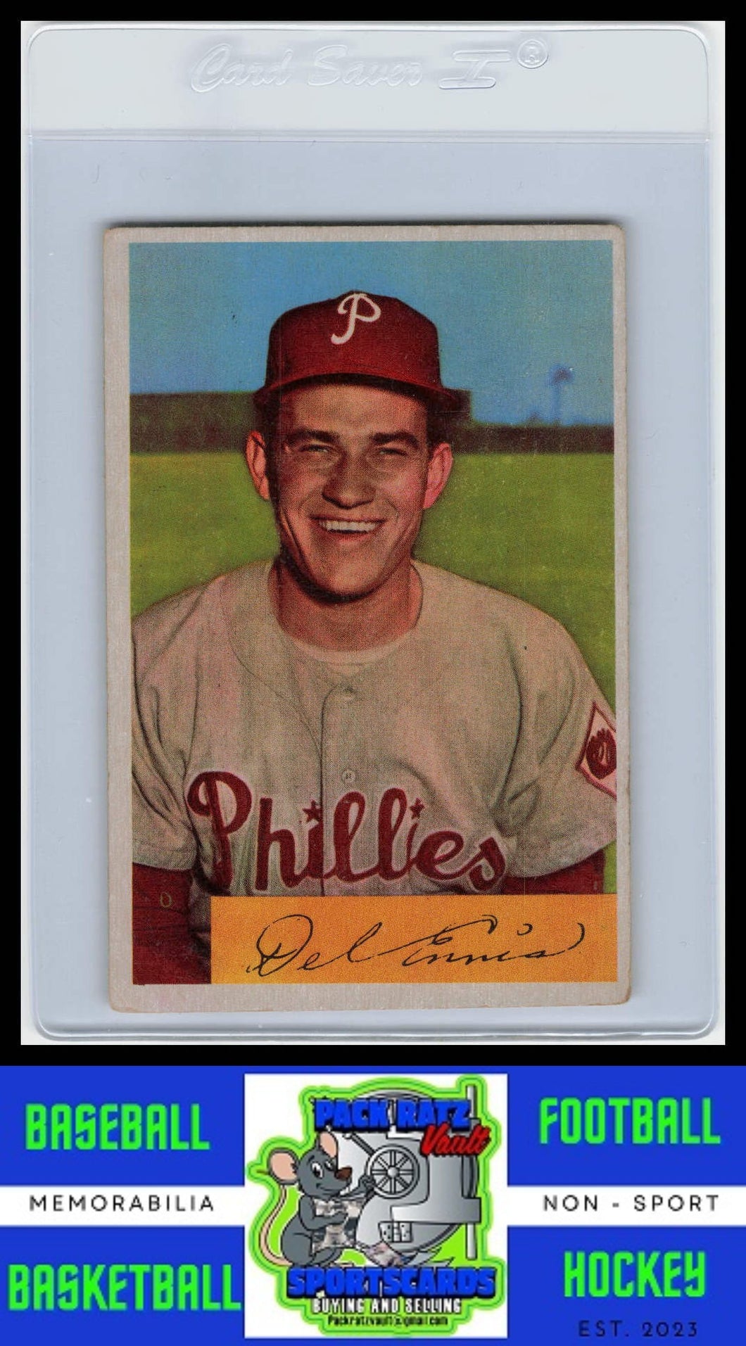 1954 Bowman #127 Del Ennis VG