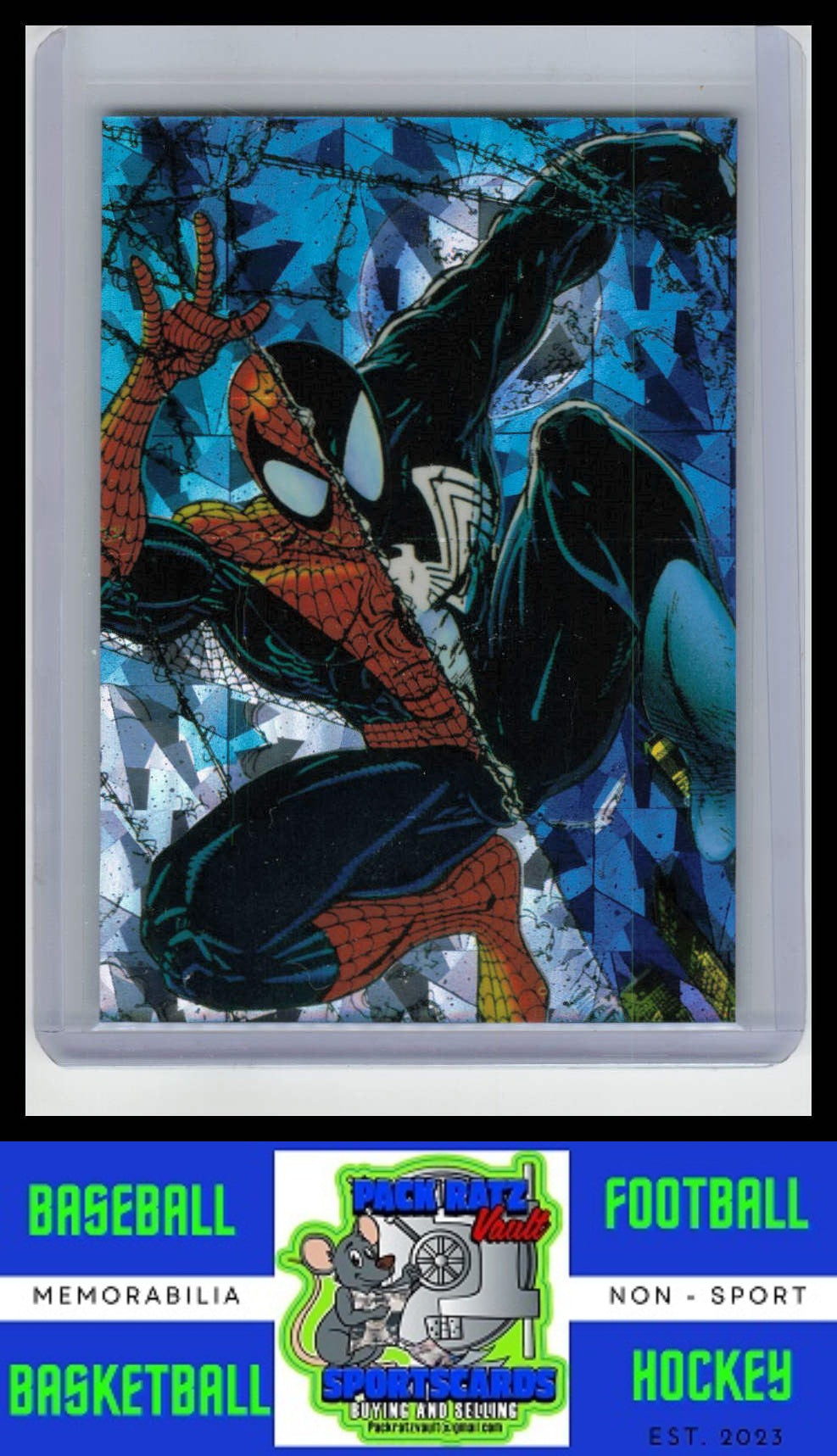 1992 Comic Images #P-6 SPIDER-MAN 1992 Spider-Man Red & Blue Prism NM