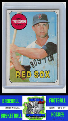 1969 Topps #130 Carl Yastrzemski VG / Stain Lower Right