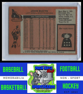 1975 Topps #9 Johnny Bucyk VG