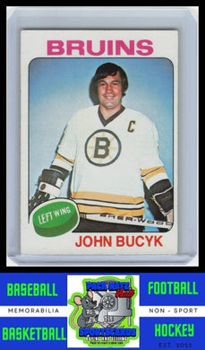 1975 Topps #9 Johnny Bucyk VG