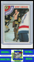 Load image into Gallery viewer, 1978 Topps #140 Gerry Cheevers VG