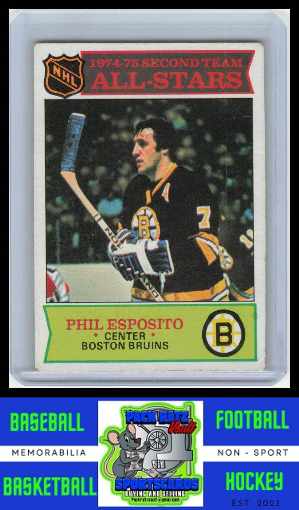 1975 Topps #292 Phil Esposito VG