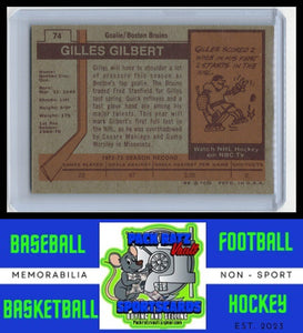 1973 Topps #74 Gilles Gilbert VG