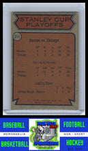 Load image into Gallery viewer, 1974 Topps #214 Semifinals (Bruins vs. Blackhawks) VG