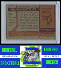 Load image into Gallery viewer, 1973 Topps #40 Frank Mahovlich VG