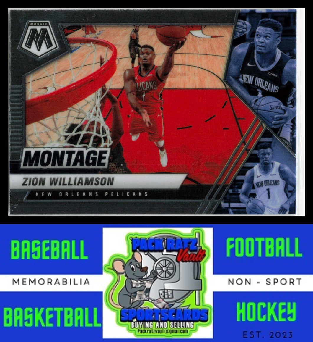 2020 Panini Mosaic #22 Zion Williamson Montage NM