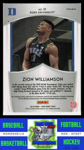 2019 Prizm Draft Picks #51 Zion Williamson (RC) Crusade Pink Pulsar Prizm NM