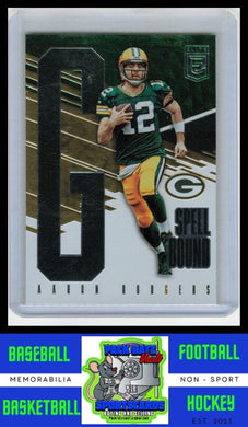 2017 Donruss Elite #20 Aaron Rodgers Spellbound Green NM