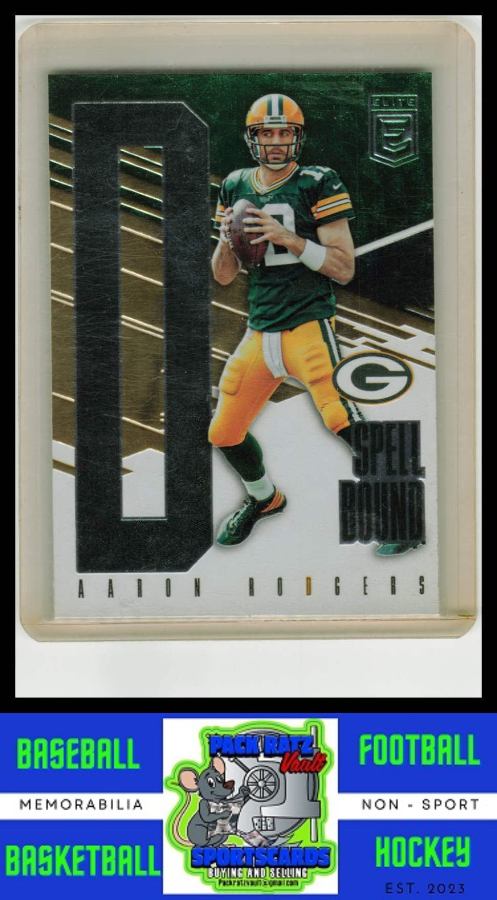 2017 Donruss Elite #19 Aaron Rodgers Spellbound Red NM