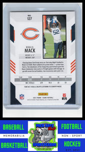 2021 Score #127 Khalil Mack 25/50 25/50 Gold NM