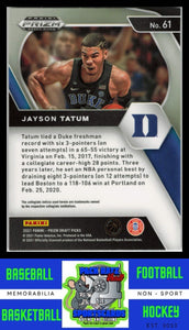 2021 Panini Prizm Draft Picks #61 Jayson Tatum NM