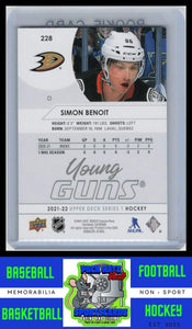 2021 Upper Deck #228 Simon Benoit NM