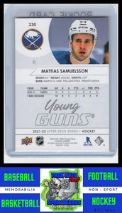 2021 Upper Deck #230 Mattias Samuelsson NM