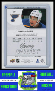 2021 Upper Deck #204 Dakota Joshua NM